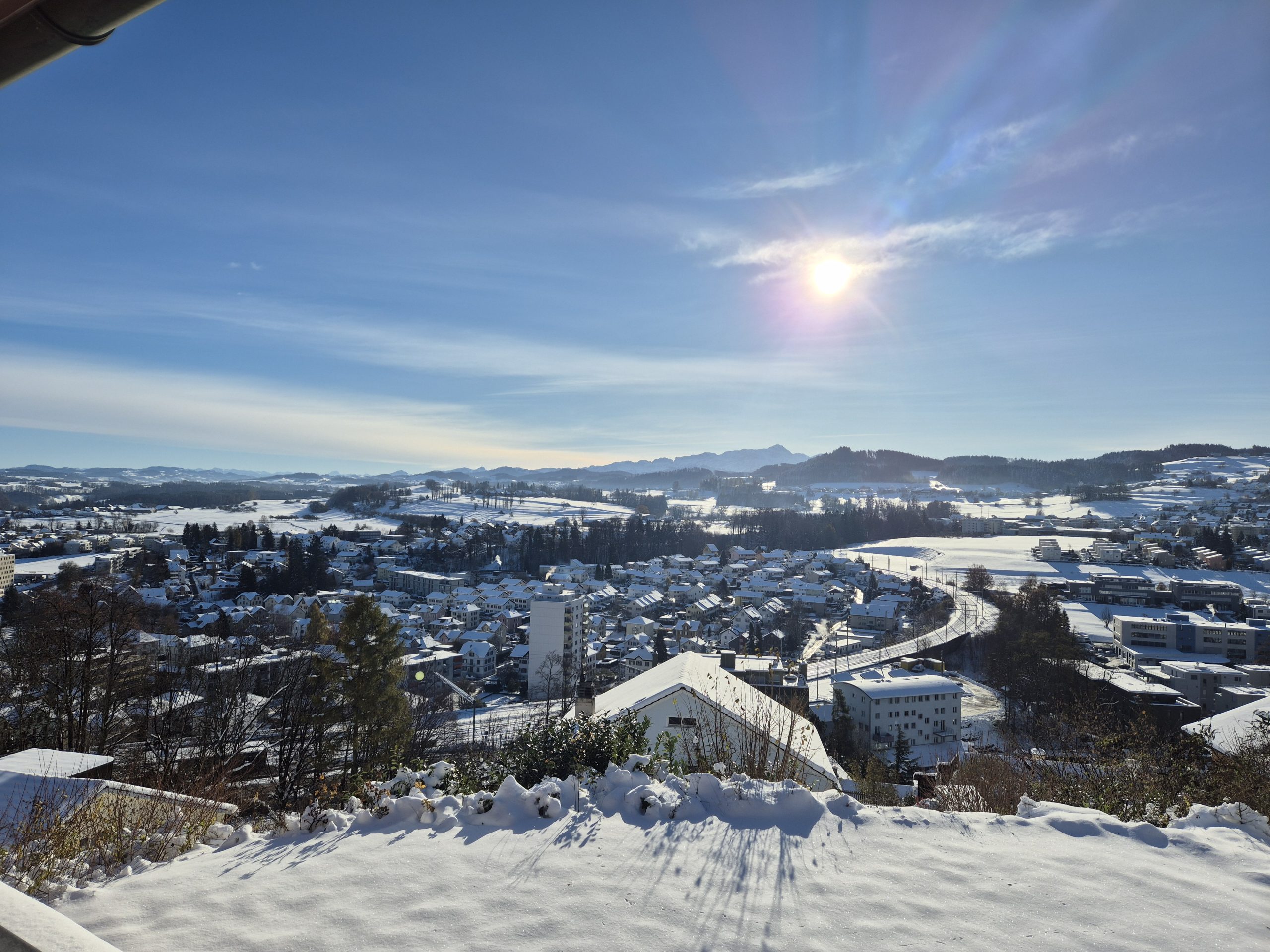 Aussicht vom Bauland in Uzwil